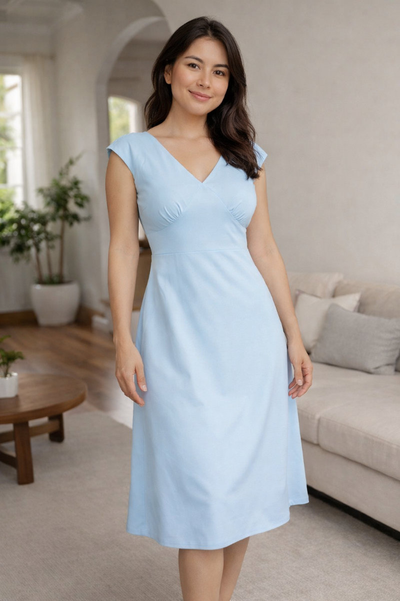 Hermoso vestido celeste