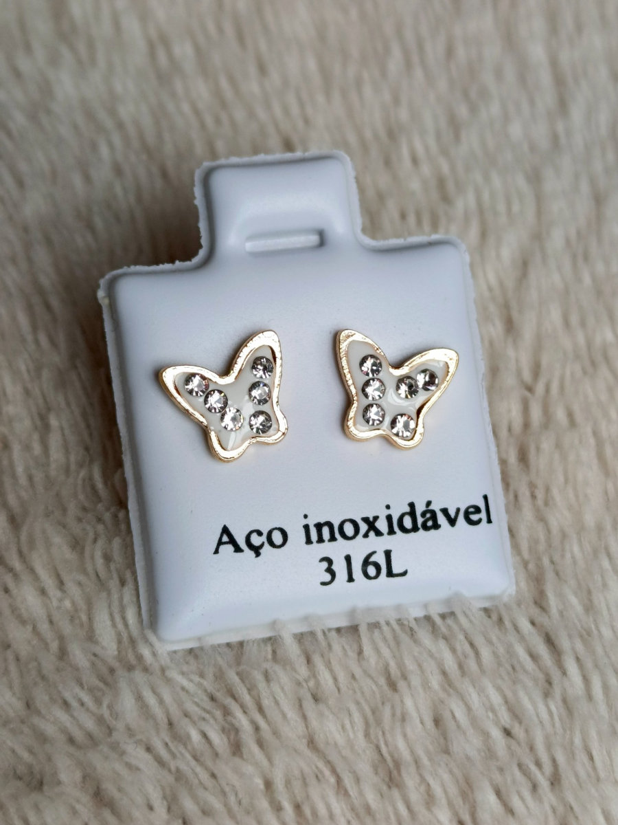 Aretes Brasileros de acero inoxidable 316L 5